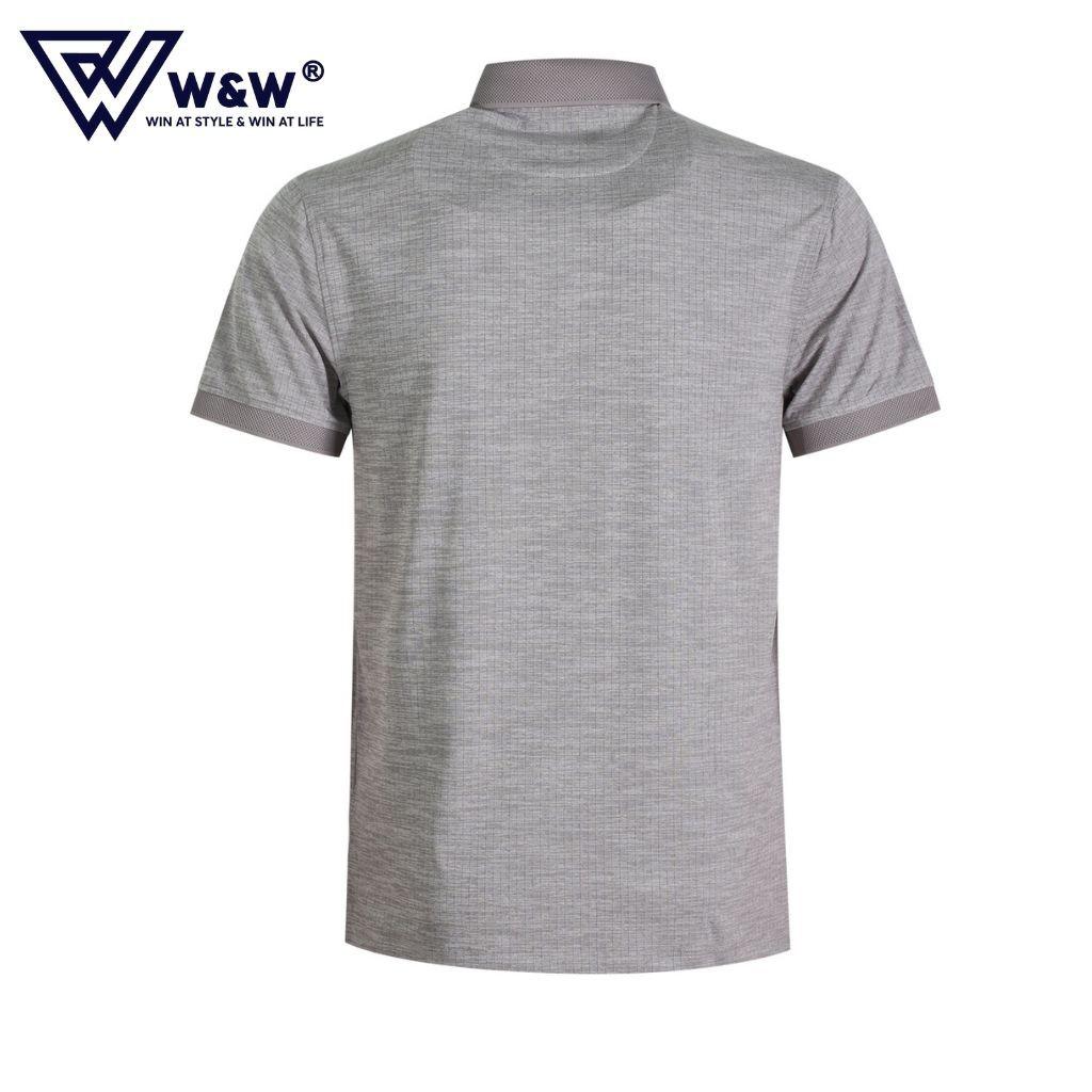 Áo Thun Polo Nam W&amp;W Dáng Regular Fit- Cổ Bẻ Đức Ngắn Có Túi Ngực Chất Liệu Thoáng Mát, Thấm Hút Tốt WPO70R