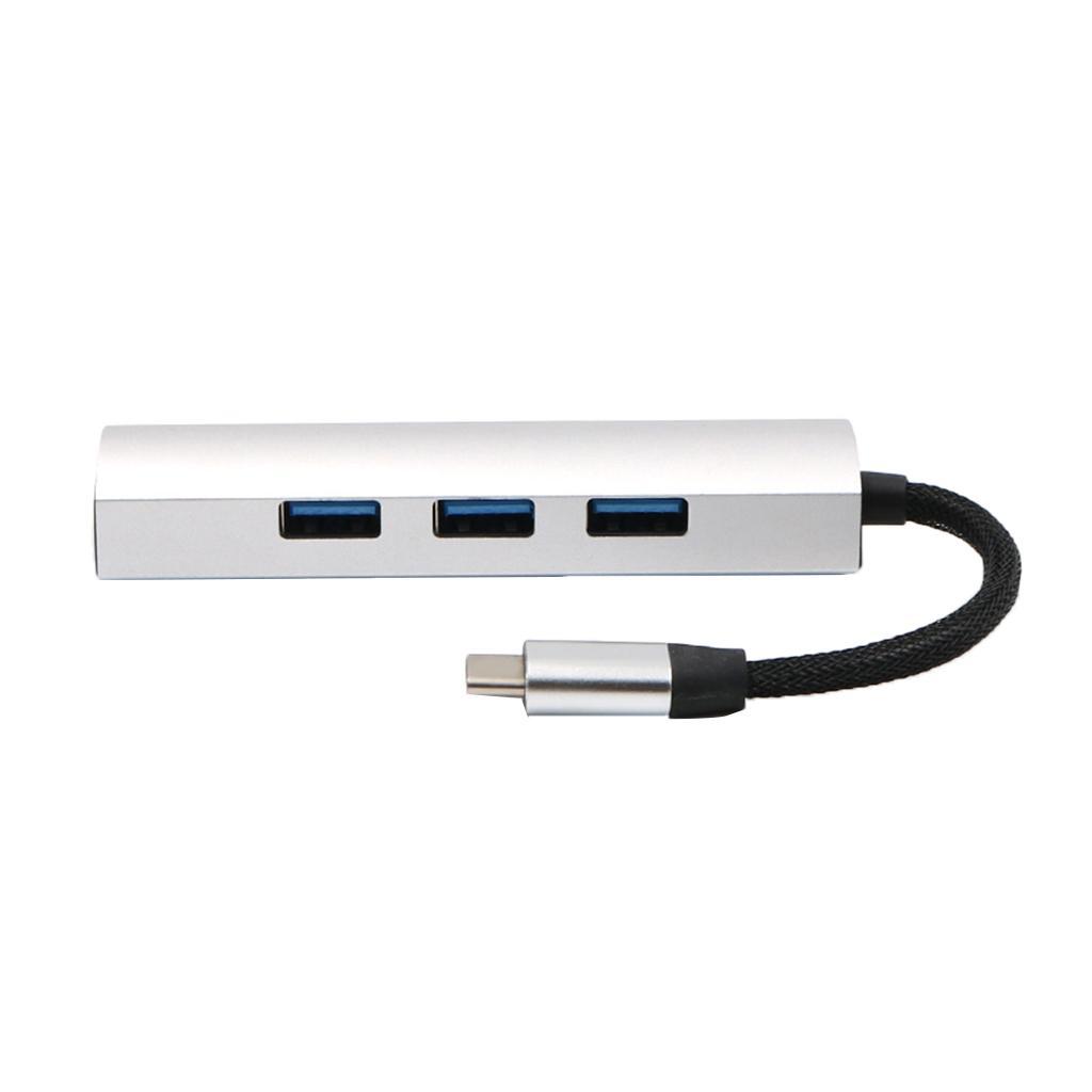 USB-C to 4 Port USB 3.0 HUB Adapter Connector Converter