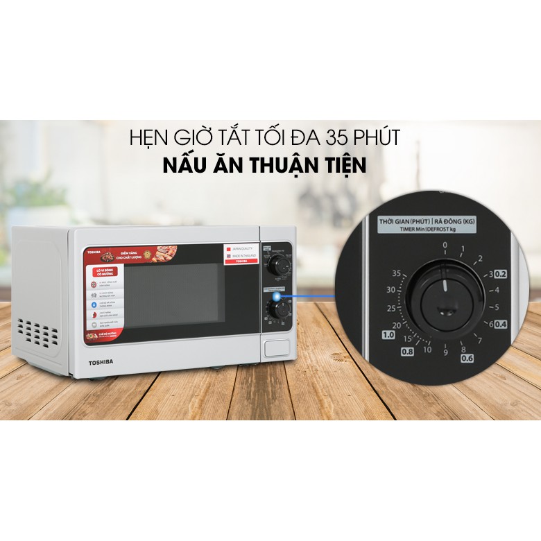 Lò vi sóng Toshiba ER-SGM20VN 20 lít - HÀNG CHÍNH HÃNG