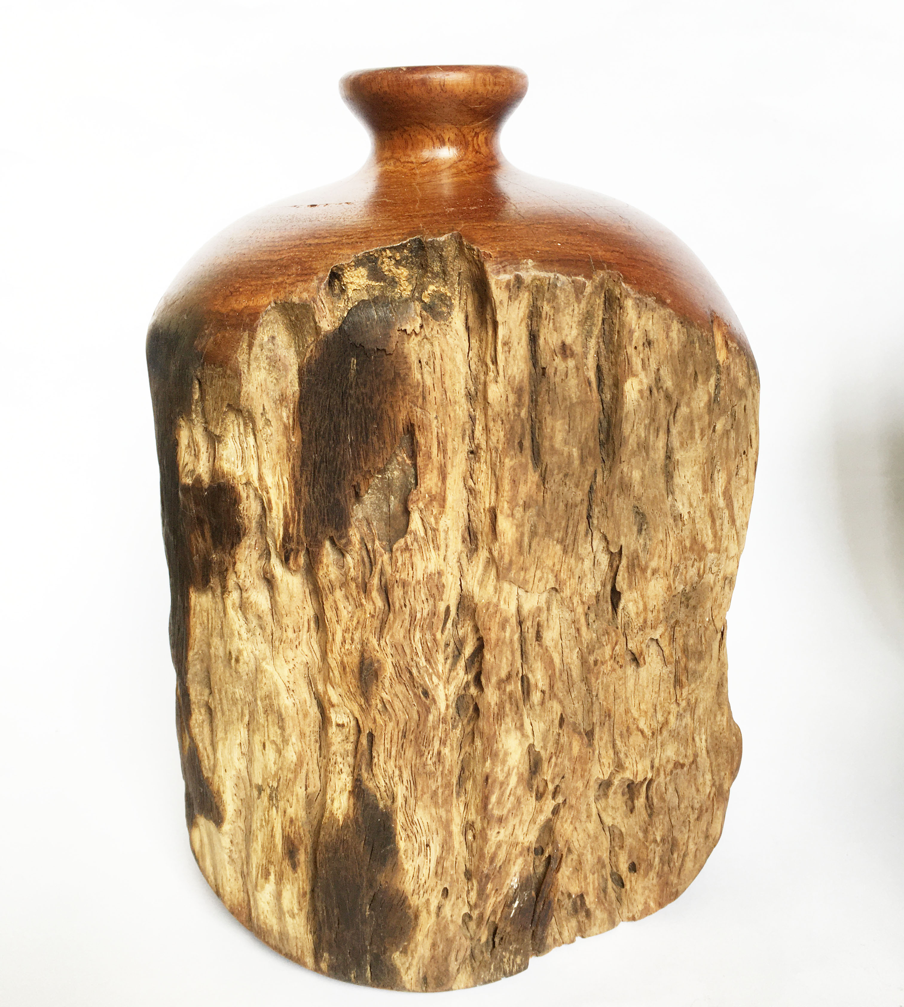 Lọ bình hoa gỗ lũa tự nhiên gỗ Bình Linh dùng decor trang trí sang trọng