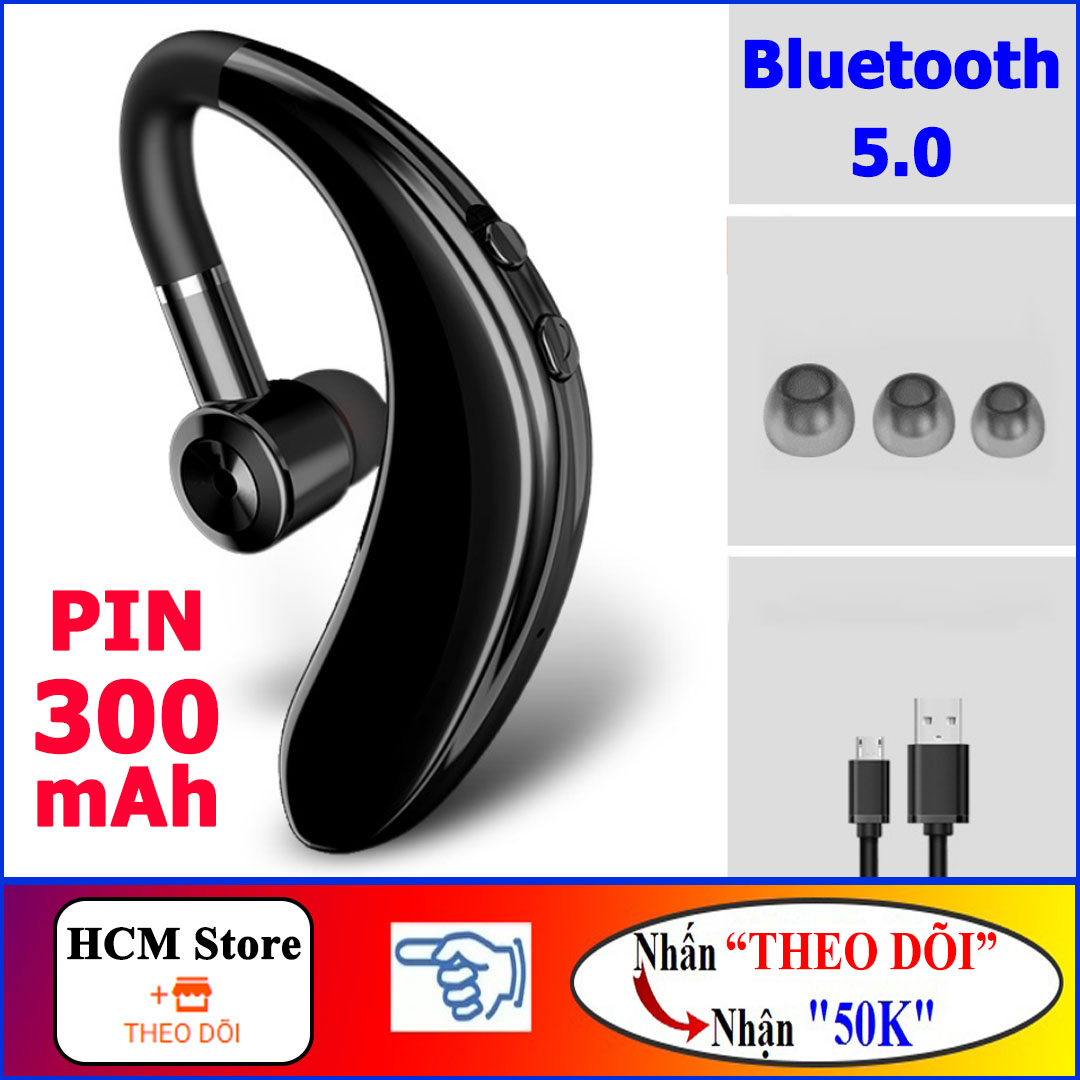 Tai Nghe Bluetooth Không Dây S109, Pin Trâu, Hỗ Trợ Kết Nối 2 Điện Thoại - Chơi Nhạc, Nghe Gọi Lên Đến 20h, BẢO HÀNH 1 ĐỔI 1