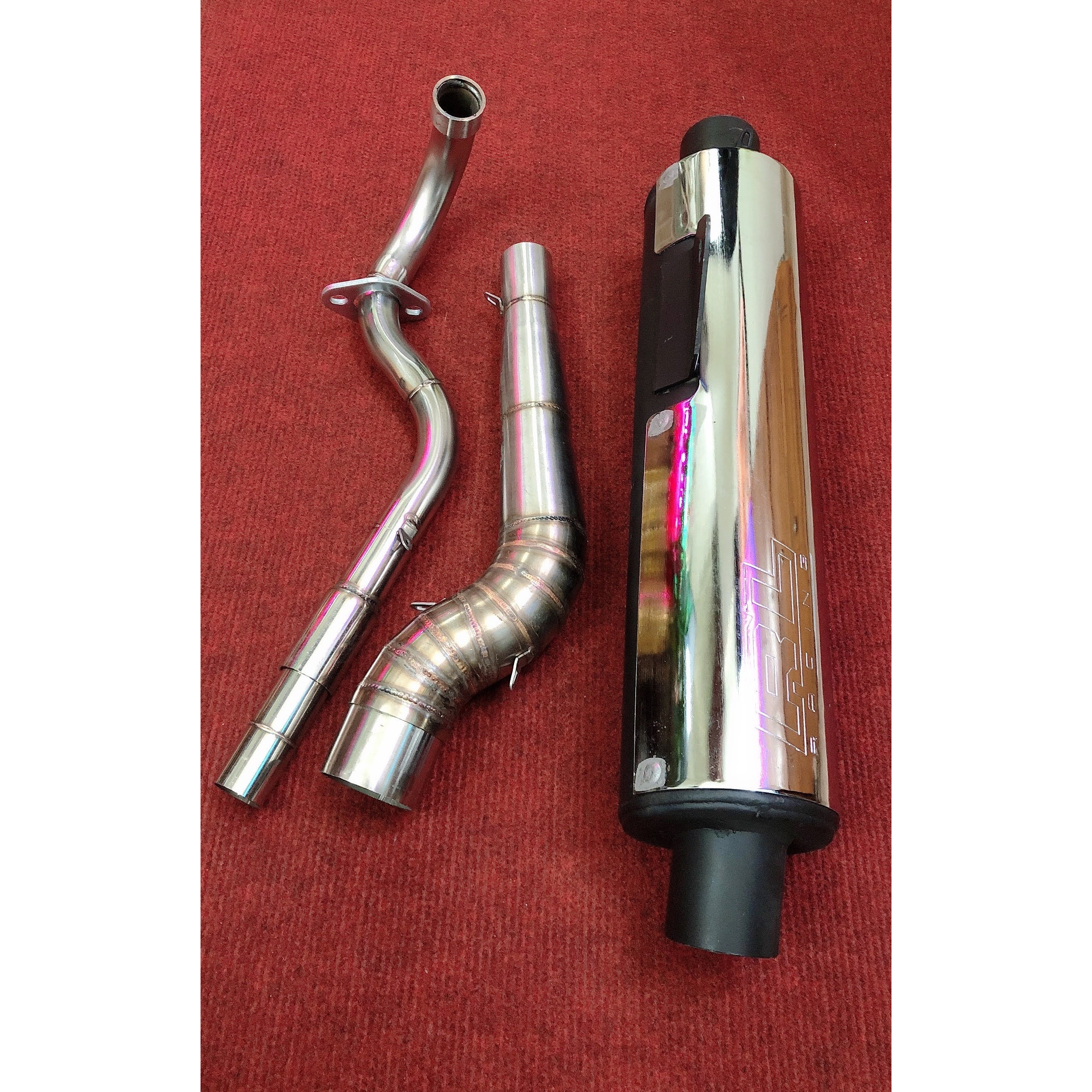 Pô lon Redleo / kèm cổ 2 khúc /tặng tiêu /dành wave A 17-20 ,Blade / sirius/ future FI /RSX