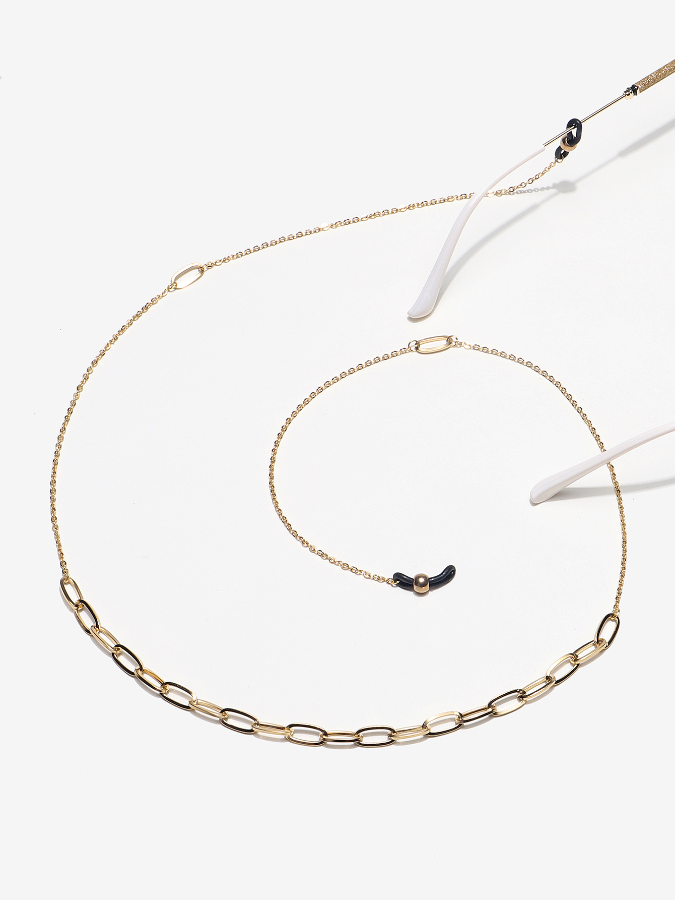 Dây xích đeo mắt kính xích titan thời trang cá tính nổi bật ấn tượng, dây đeo khẩu trang chống lạc đa năng