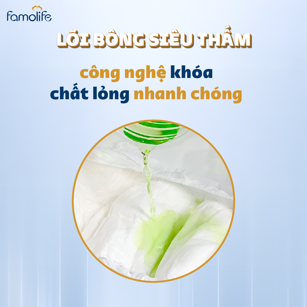 COMBO 3 Tã quần người già FAMOLIFE Cao Cấp mềm mại, thấm hút, chuẩn chất lượng Châu Âu