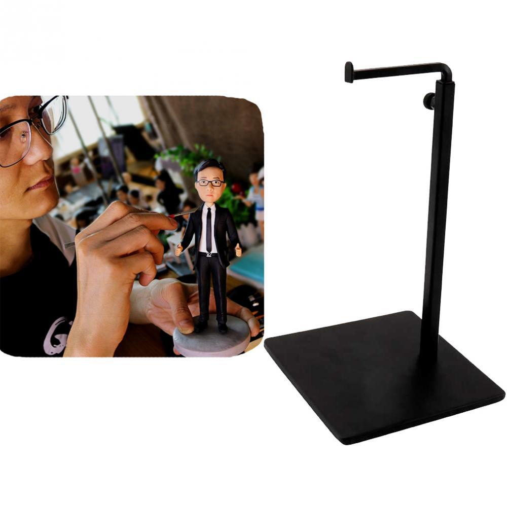 Clay Pipe Bracket Sculpture Scaffold Pottery Clay Stand Holder Rack Support with Wooden Board Base for DIY Pottery Ceramics Model Tool Supplies