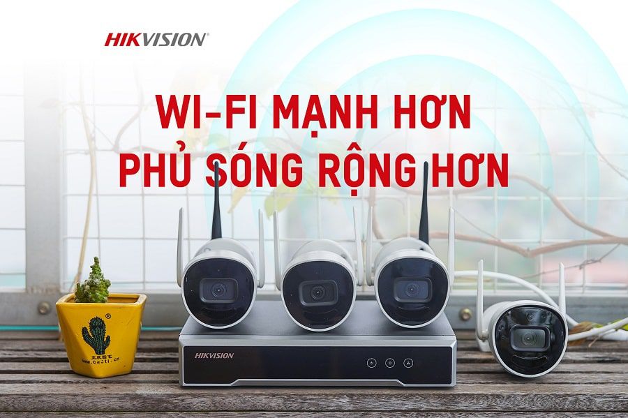 Bộ Kit Camera Wifi HIKVISION NK42W0H(D) (4 CAMERA + 1 Đầu ghi ) - Hàng chính hãng