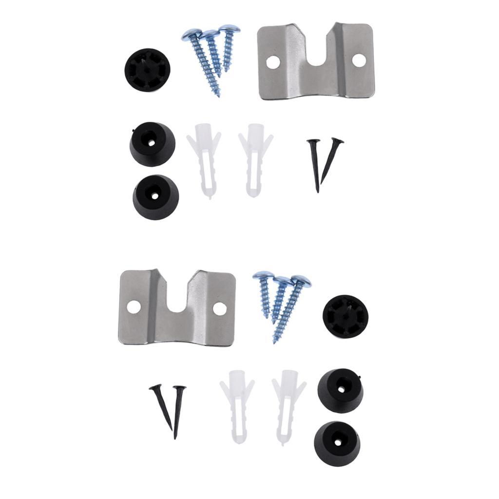 2 Set Hardware Kit Screws Wall Mount Bracket for Hanging
