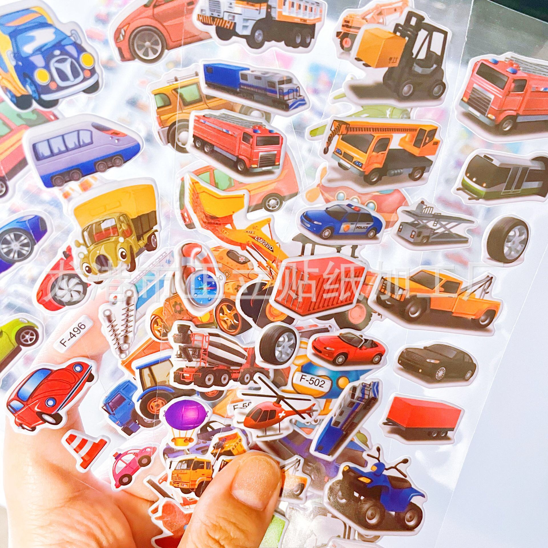 Sticker hoạt hình in nổi 3D.Miếng dán sticker cho bé