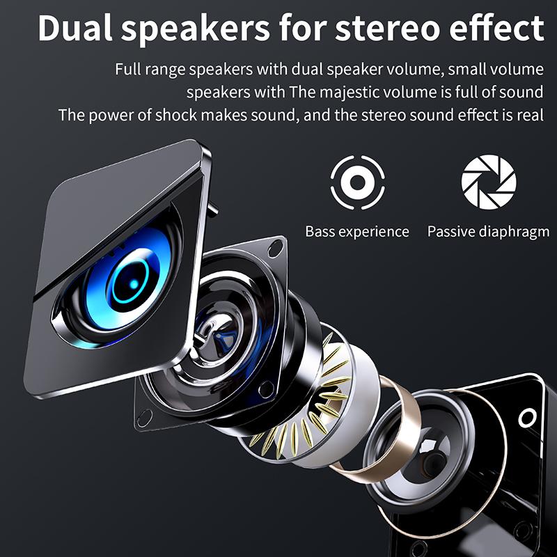 Loa máy tính có dây USB Color: Standard black