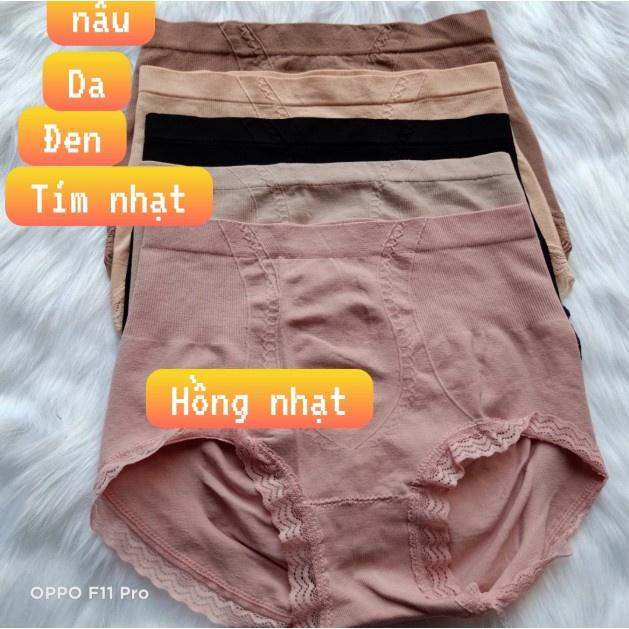Quần Lót cotton thông hơi gen bụng trơn cạp cao- gen bụng -thon gọn -nâng mông CAO CẤP