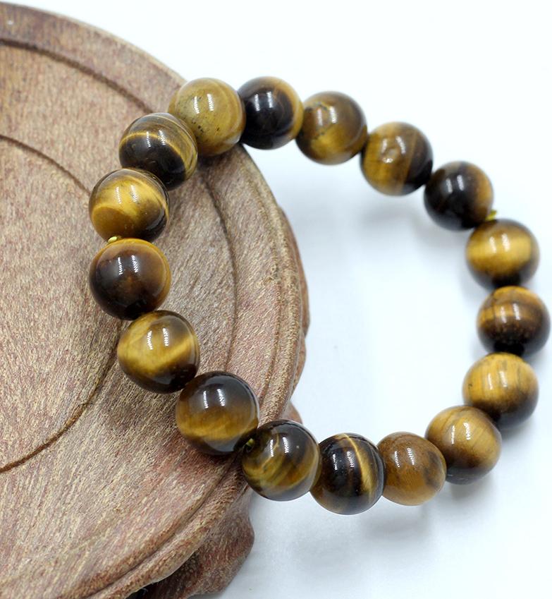 Vòng Tay Đá Mắt Hổ Vàng 10MM