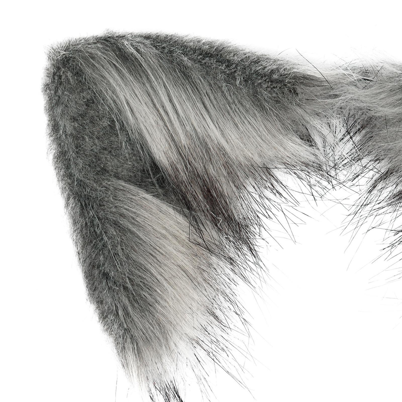 Ears Hair Clip Tail Costume Kits gray