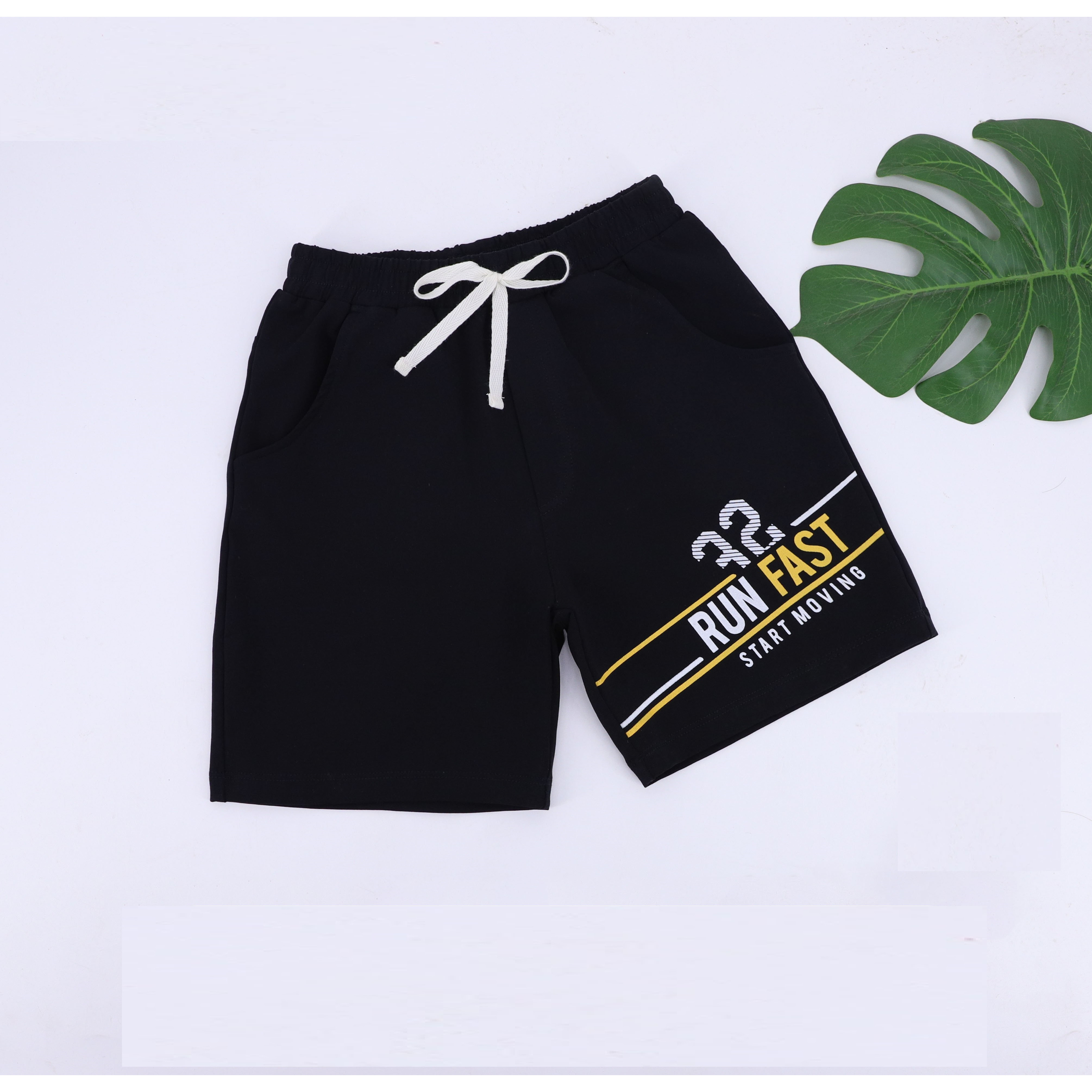 Quần short cotton bé trai (7-12t)