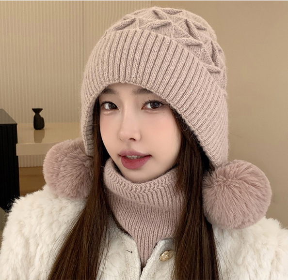 Mũ len mùa đông cao cấp, nón len nữ phong cách Hàn