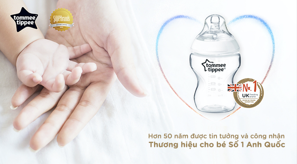 Ty ngậm silicon siêu nhẹ cho bé Tommee Tippee Ultra Light 0-6 tháng (vỉ đơn) - Hồng