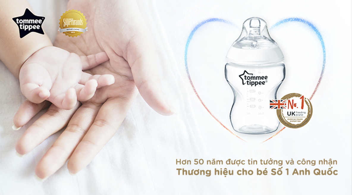 Ty ngậm silicon siêu nhẹ cho bé Tommee Tippee Ultra Light 6-18 tháng - Xanh dương/Trắng