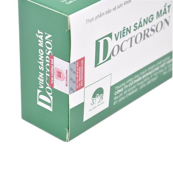 Thực phẩm chức năng Biovaccine - Viên sáng mắt Doctorson (hộp 30 viên)