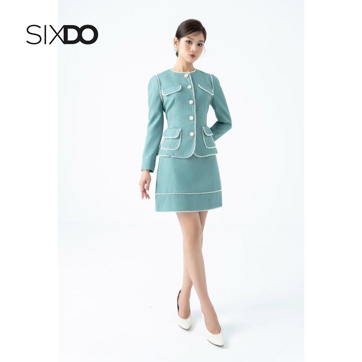 Áo vest viền ngọc thời trang nữ SIXDO