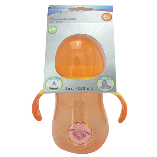 Cốc 2 giai đoạn, 2 loại núm silicone 250ml (55406