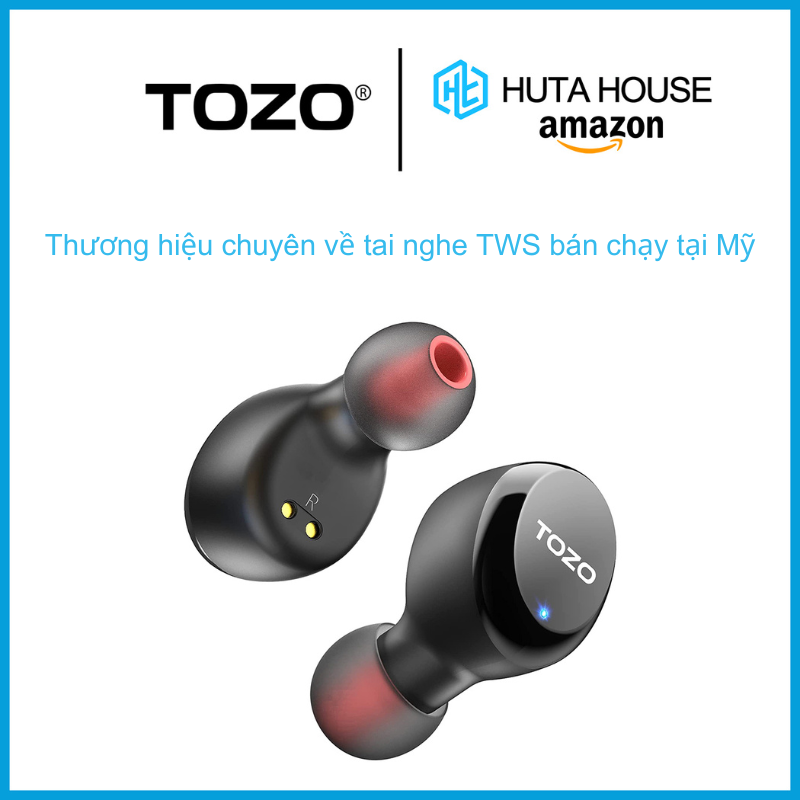 TOZO T6 S Tai nghe bluetooth, Tai nghe True Wireless, TWS , Bluetooth 5.3, chống nước IPX8, chống ồn - Hàng chính hãng