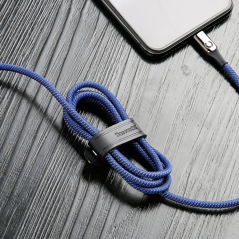 Hình ảnh Cáp sạc iPhone tự ngắt Baseus C-shaped Light Intelligent power-off Cable CALCD - Hàng chính hãng