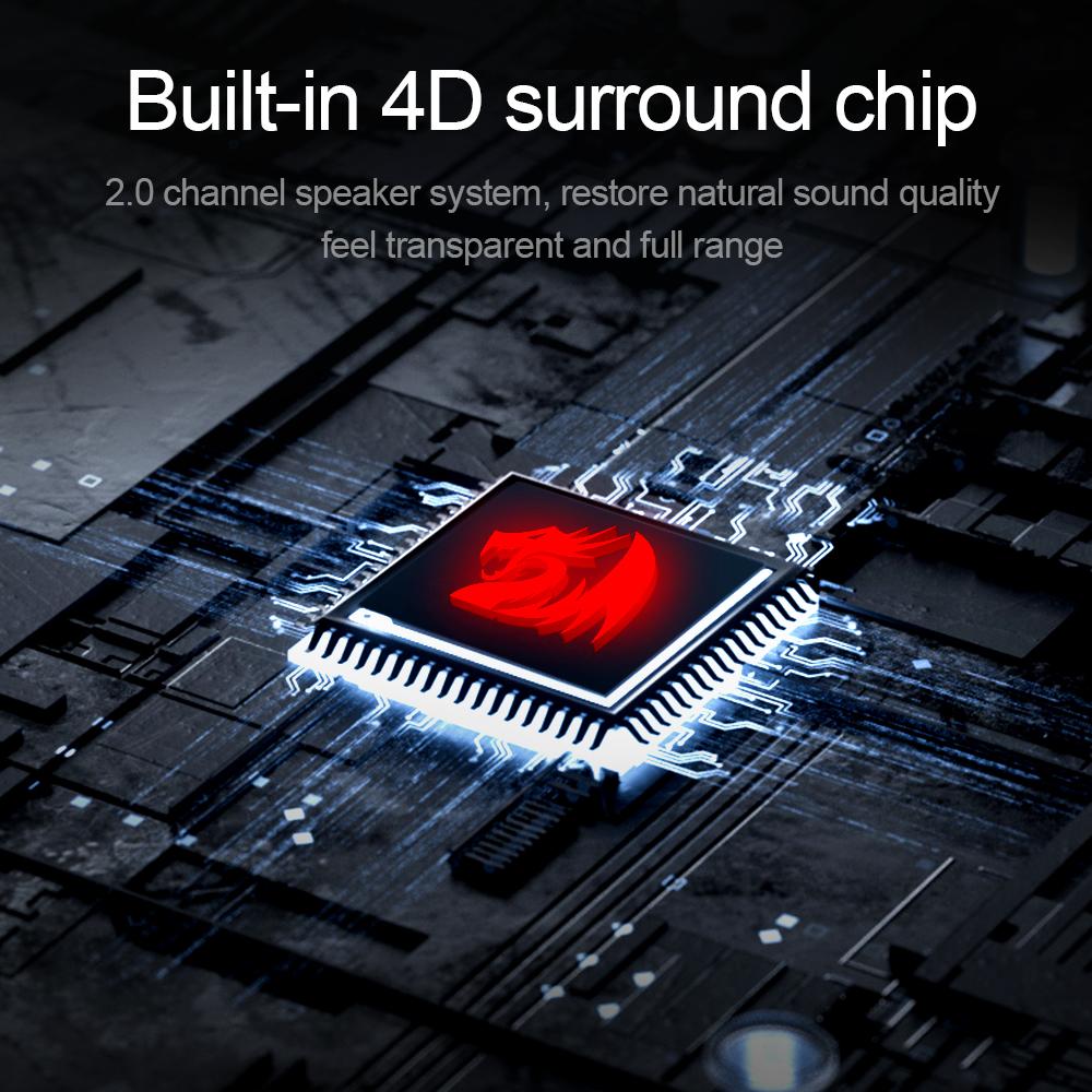 REDRAGON GS520 Anvil aux 3.5mm âm thanh vòm stereo nhạc RGB loa âm thanh cho máy tính 2.0 PC home notebook TV loa