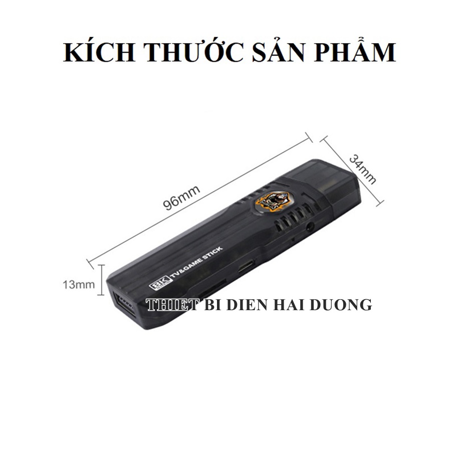 Máy Chơi Game Stick 8k x8 - Kết Nối Không Dây WIFI - HDMI TV 10000 Trò Chơi - Kèm Thẻ Nhớ 64gb - CÓ VIDEO