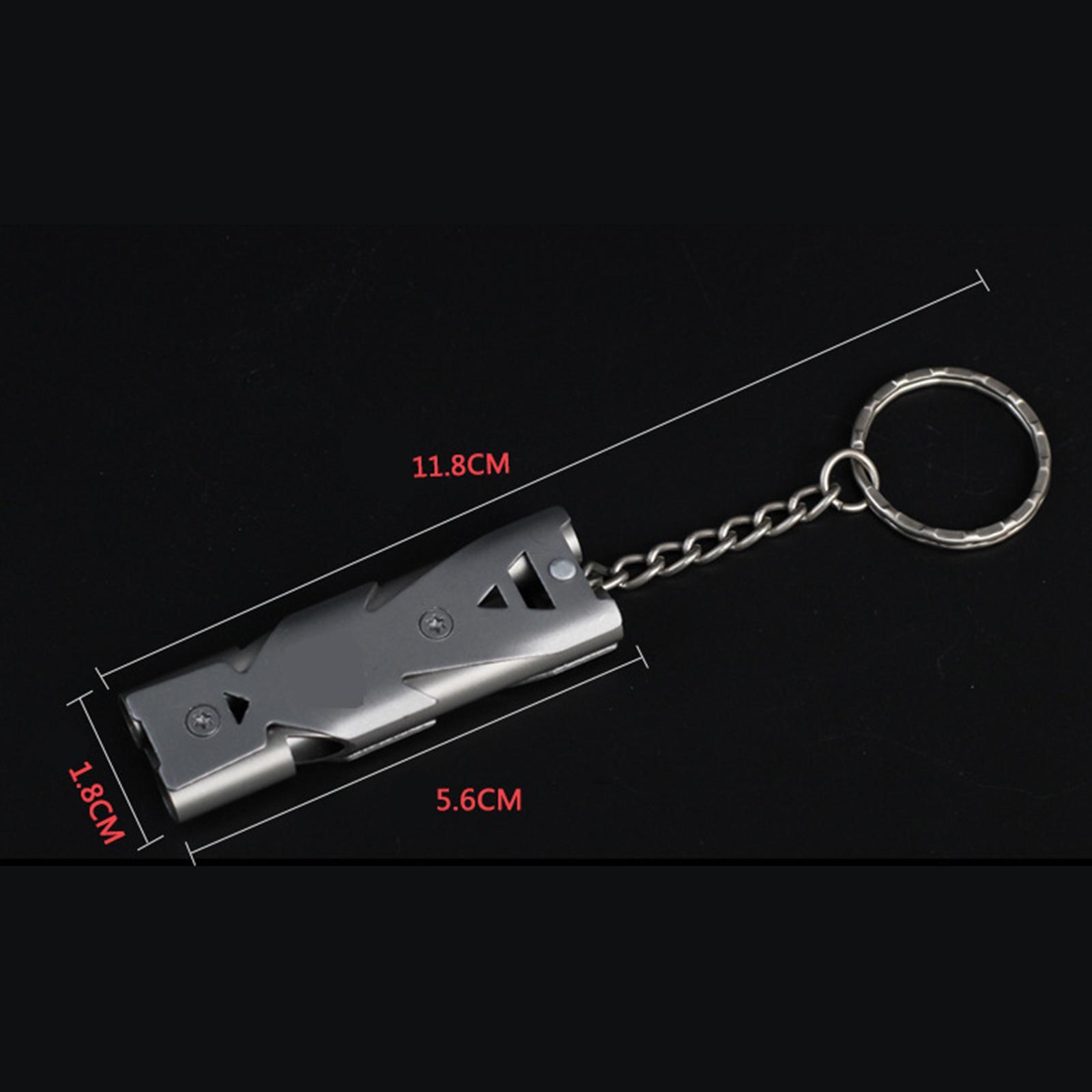 Outdoor Emergency Whistles, Survival Whistle with Keychain, for Camping Hiking Hunting Fishing or Any Outdoor Activities, Easy to Signal Loud Whistle