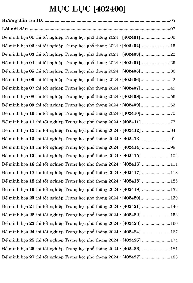 50 Đề Minh Hoạ 2024 Môn Toán Học (MOON) - Tặng phiếu trắc nghiệm