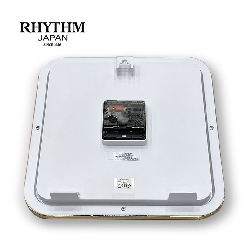 Đồng Hồ Treo Tường Rhythm CMG466NR18 - Vàng (25.0 x 25.0 x 4.5 cm)