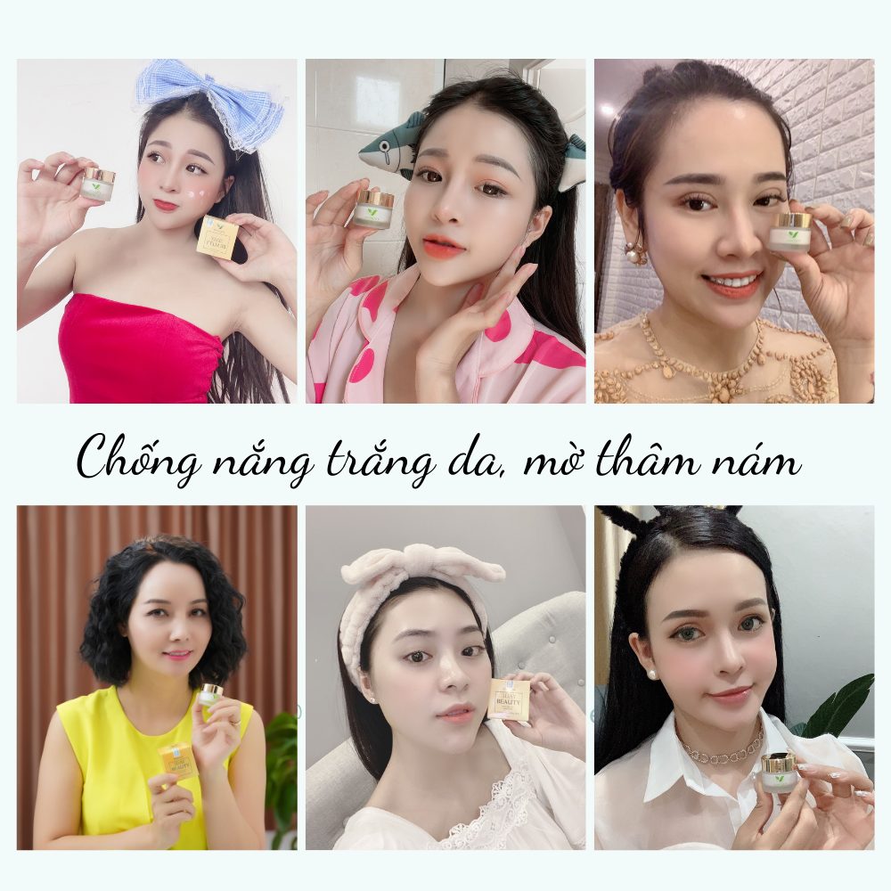 Kem Face Chống Nắng, Dưỡng Trắng Da Hỗ Trợ Điều Trị Nám V9Queen