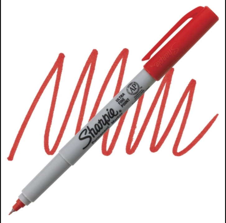 Bút Lông Dầu Sharpie Ultra Fine 0.5mm (Bút vẽ trên mọi chất liệu)