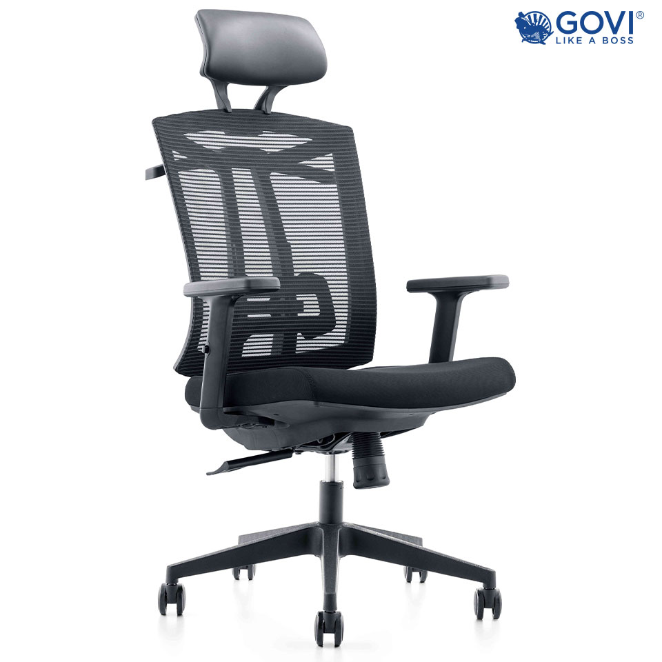 Ghế công thái học Ergonomic GOVI Felix F6206A-2 - Tựa đầu, tựa tay 3D, lưng ngả tựa êm ái