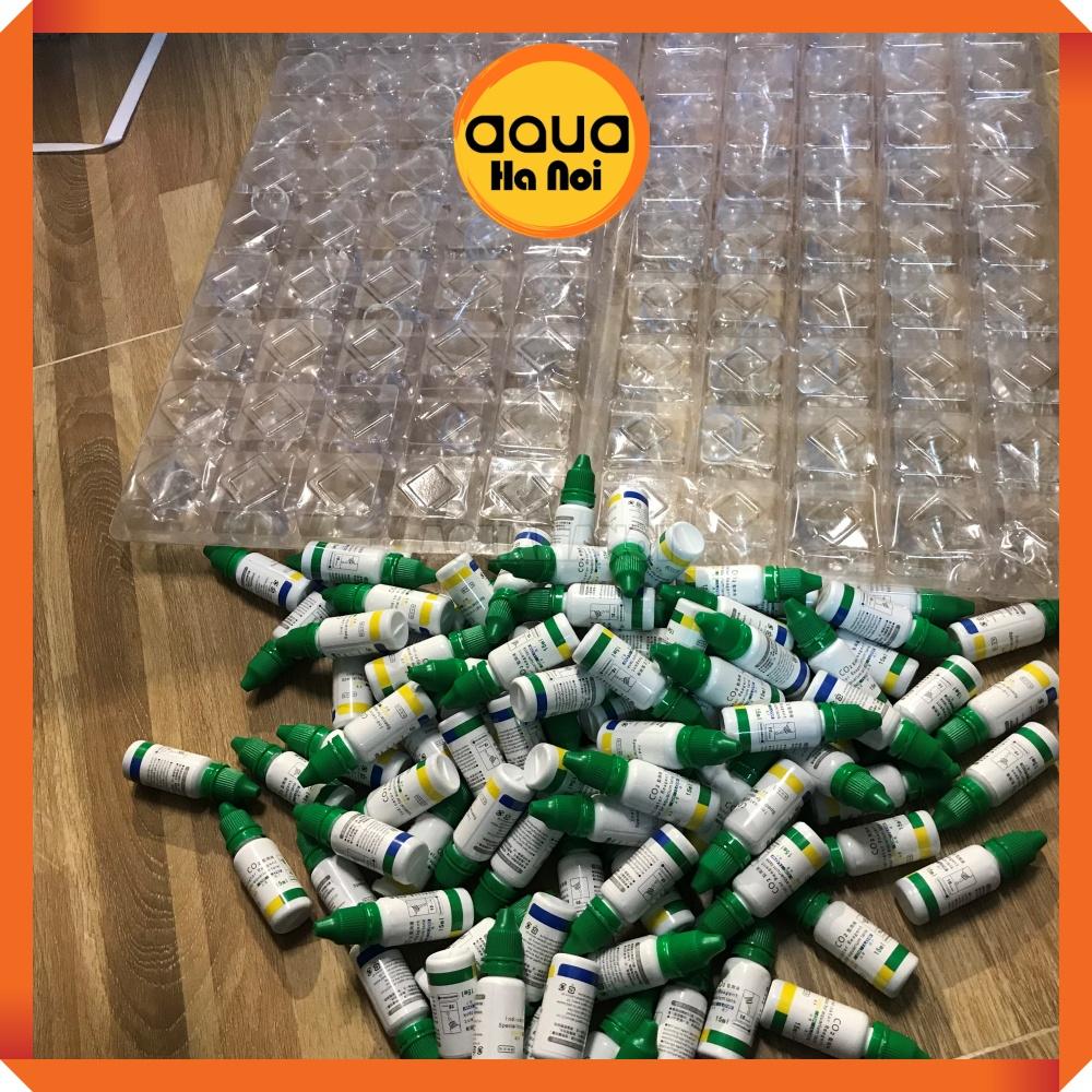 Bộ test nồng độ CO2 chai dung dịch 15 ml và cóng thủy tinh - Kiểm tra nồng độ CO2 trong nước cho hồ thủy sinh