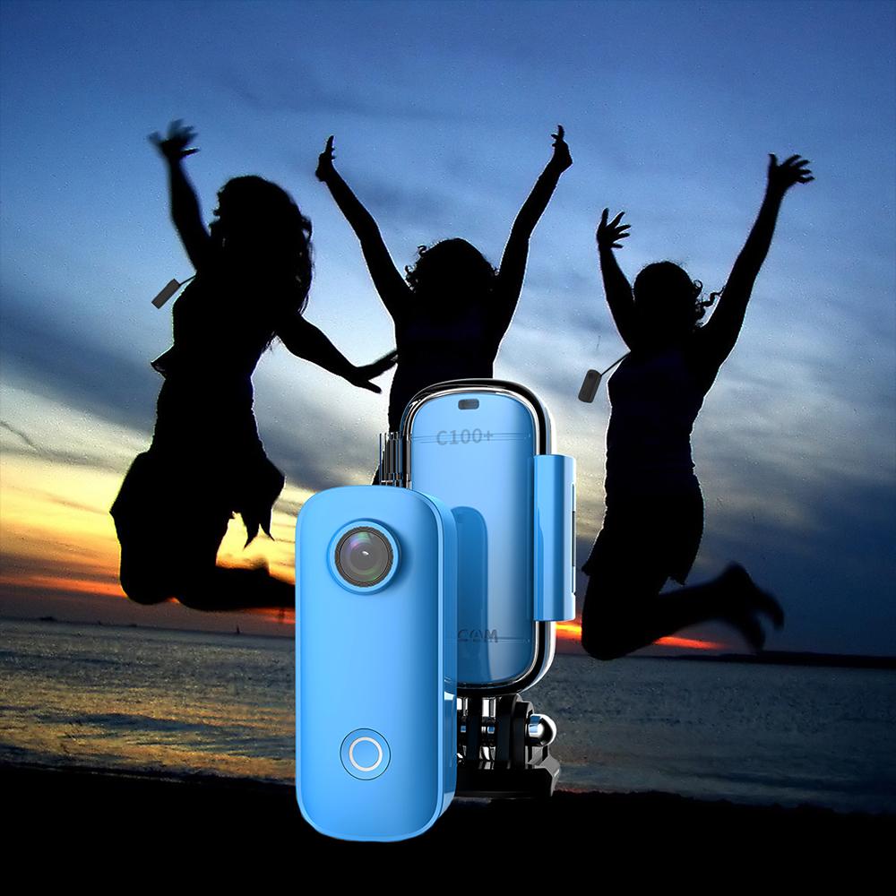 SJCAM C100 Plus/ C100 Camera Action Máy ghi DV Chụp ảnh chống trượt nước chống nước xe máy Vlog Vlog Thumb Sport Camcord