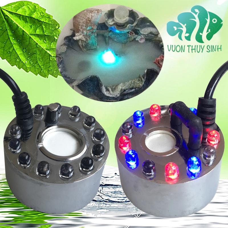 Máy tạo khói phun sương đèn led đổi màu thân máy bằng kim loại chống rỉ