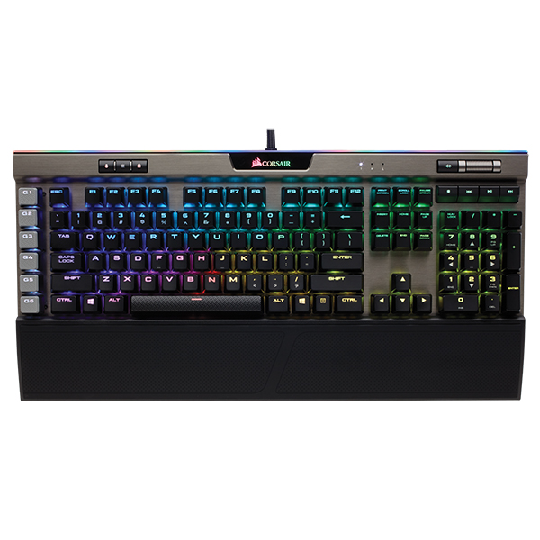 Bàn phím cơ Corsair K95 Platinum RGB Gunmetal MX Speed - Hàng chính hãng