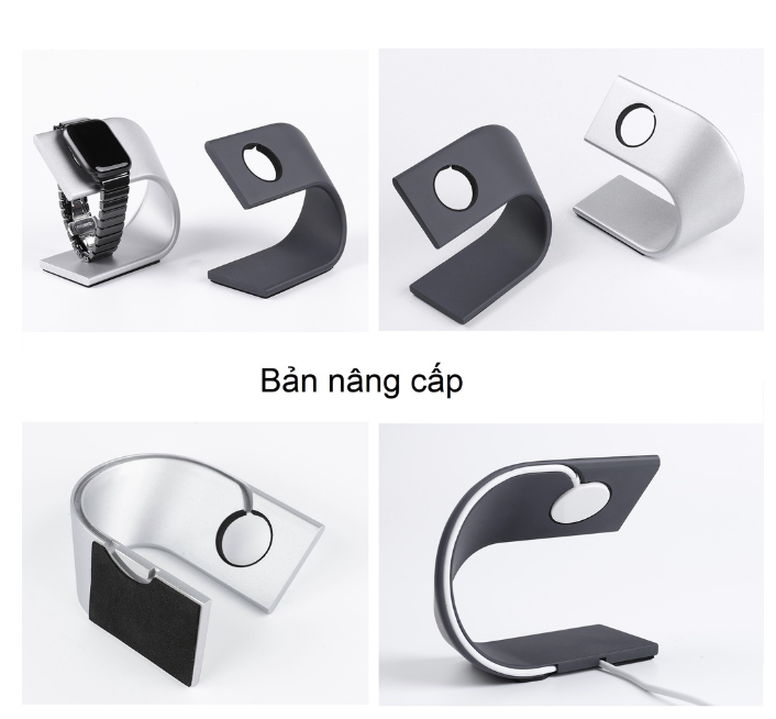 Đế sạc Apple Watch, dạng treo sạc kiêm giá đỡ hợp kim nhôm đẳng cấp.