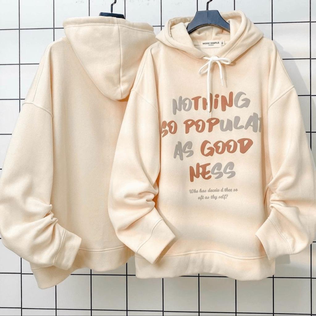 ÁO KHOÁC NỈ HODDIES CỔ TRÙM ĐẦU - FORM RỘNG THỜI TRANG HÀN QUỐC - SIÊU XỊN CHO CÁC BẠN TRẺ BBB FASHION SHOP