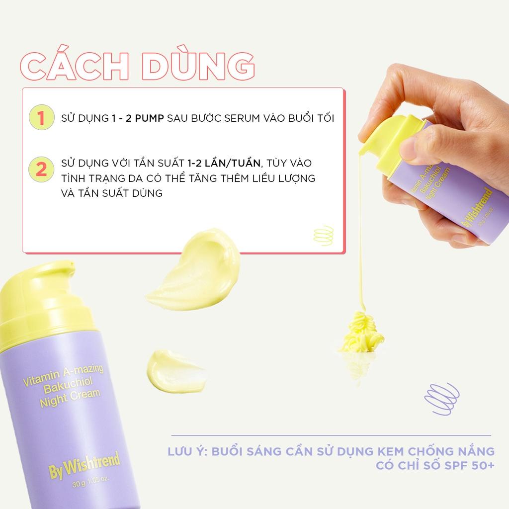 By Wishtrend Kem dưỡng da ban đêm Vitamin A-mazing Bakuchiol Night Cream 30g