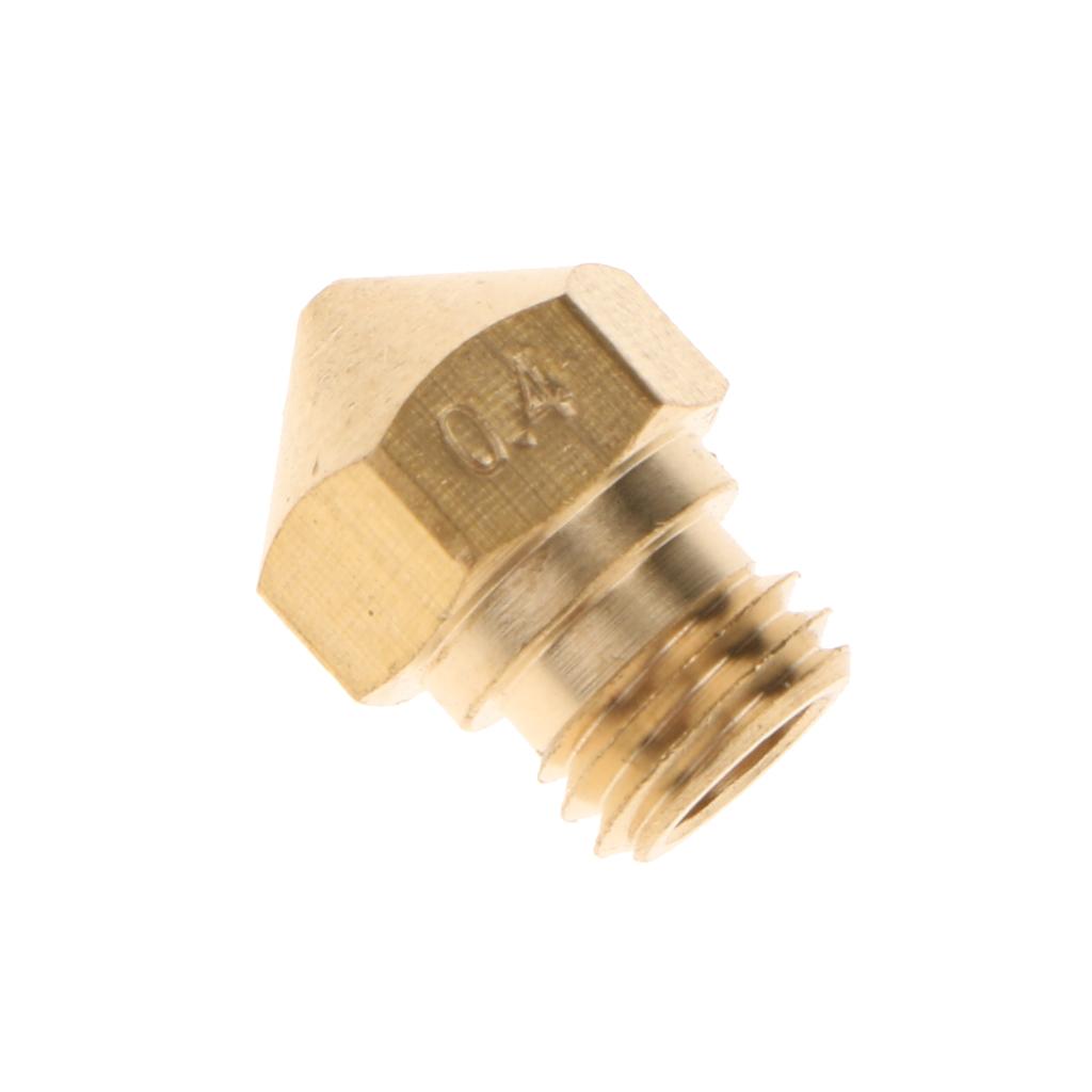 3D Printer Nozzle 0.2/0.3/0.4/0.6/0.8 mm Extruder Print Head For 1.75MM MK10