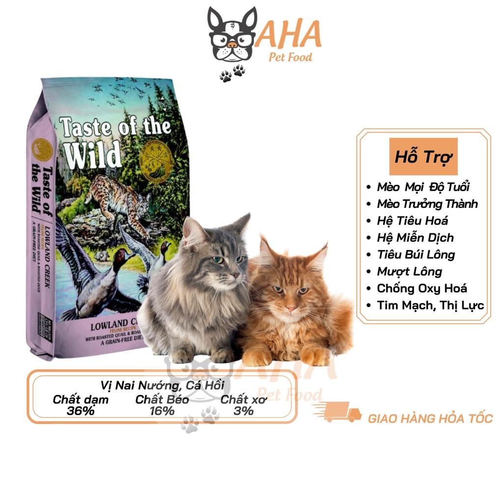 Thức Ăn Hạt Cho Mèo Bao 2kg Taste Of Wild Vị Chim Cút, Thịt Vịt, Rau Củ, Trái Cây - Mượt Lông, Búi Lông