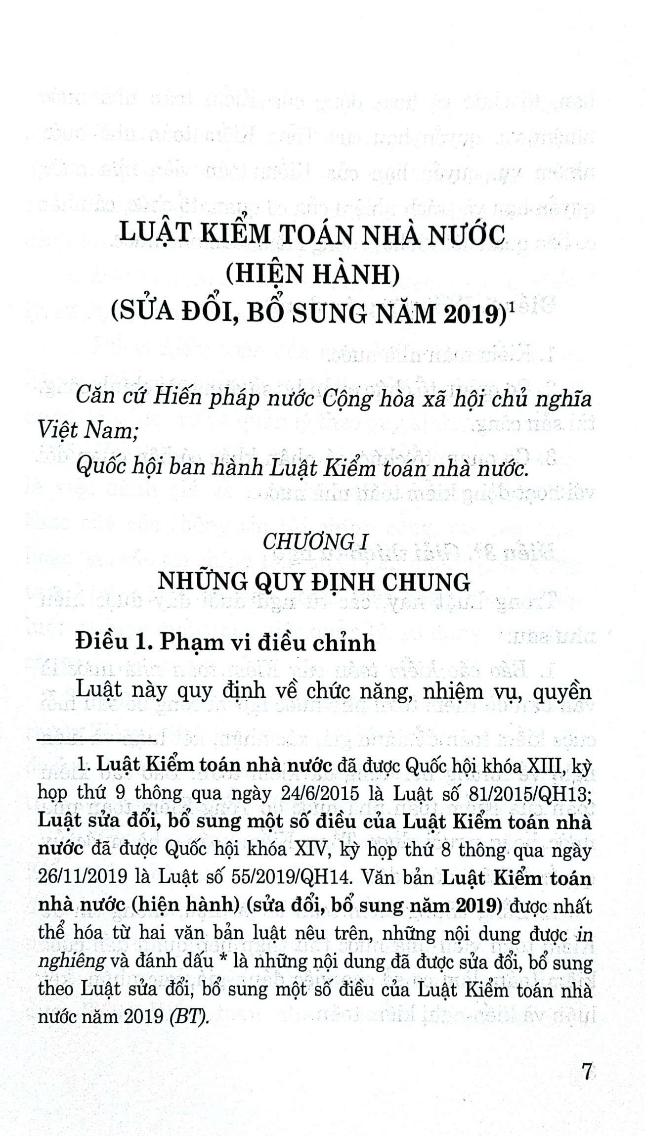 Luật kiểm toán nhà nước