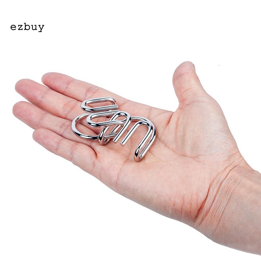 Lightweight Brain Teaser Metal Wire Puzzle IQ Brain Teaser Comfortable Touch for Children