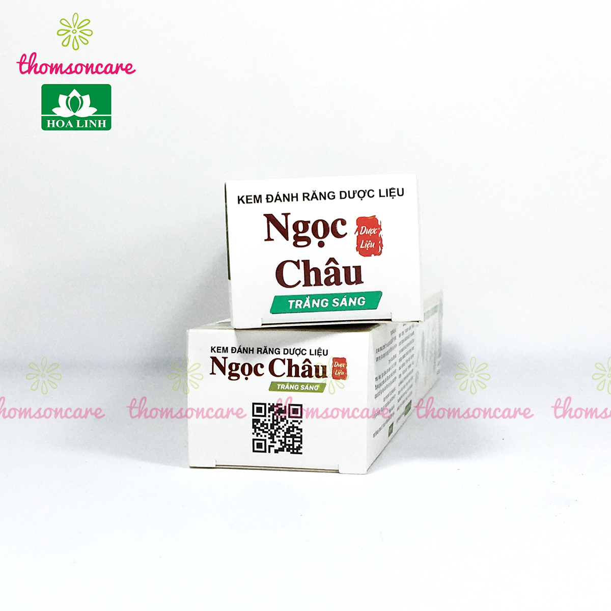 Kem đánh răng trắng sáng Ngọc Châu - Mẫu mới 125g từ vỏ cau và thảo dược - Giảm vết ố, mảng bám, sâu răngg