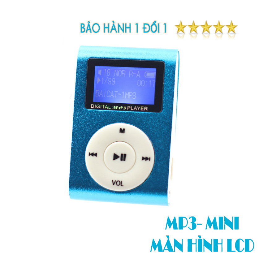 Máy Nghe Nhạc Mp3 MINI có màn hình kẹp gắn quần áo