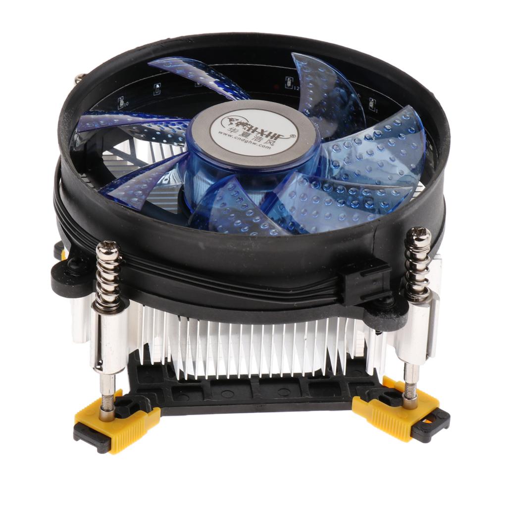 CPU Cooler 12cm Cooler with Cooled Fan for LGA 775/1150/1151/1155/1156 Blue