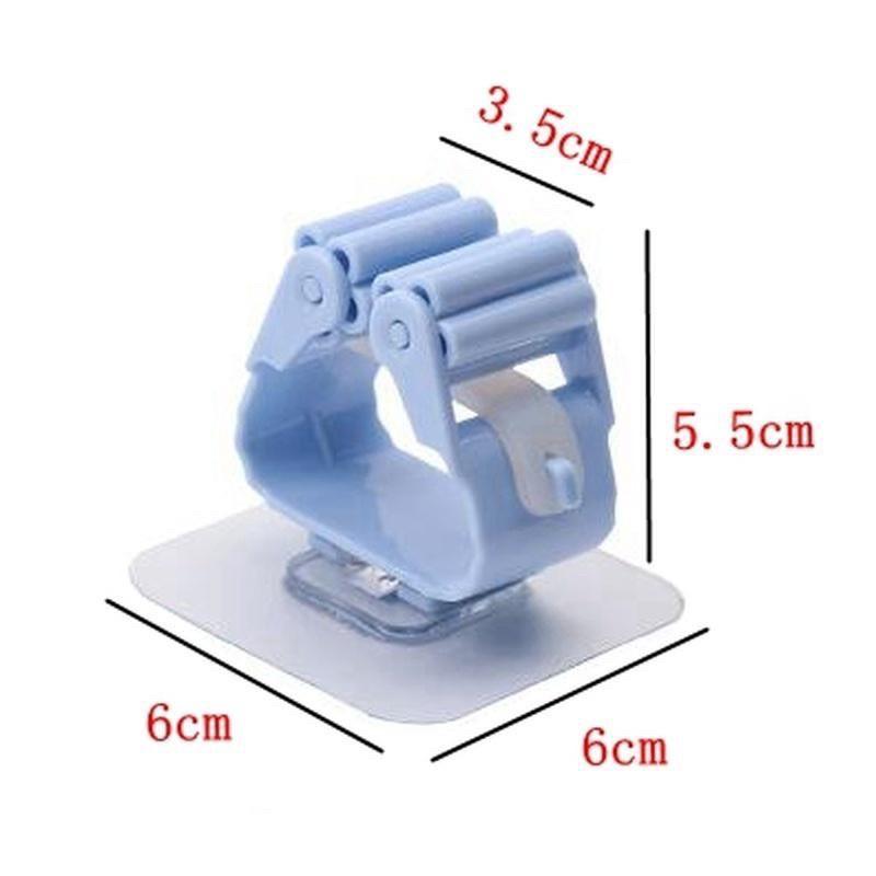 Kẹp Dính Tường Treo Chổi - Cây Lau Nhà, Luôn Gọn Gàng, Sử Dụng, Kẹp Có Miếng Dán Siêu Chắc, Dễ Dàng Sử Dụng. TakyHome 4028
