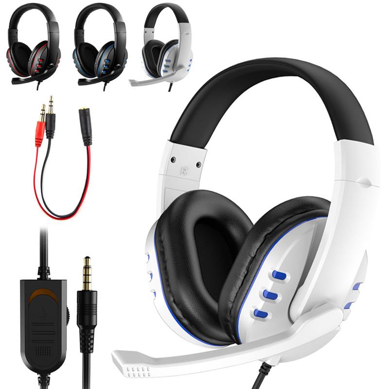 Âm Thanh Stereo Tai Nghe Chơi Game Dành Cho Xbox PS5 PS4 Máy Tính Có Dây 3.5Mm Trên Đầu Game Thủ Headphone Có Mic Điều Khiển Âm Lượng trò Chơi Tai Nghe Chụp Tai