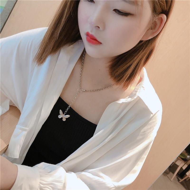Dây chuyền nữ cánh bướm bạc s925 sang trọng quyến rũ